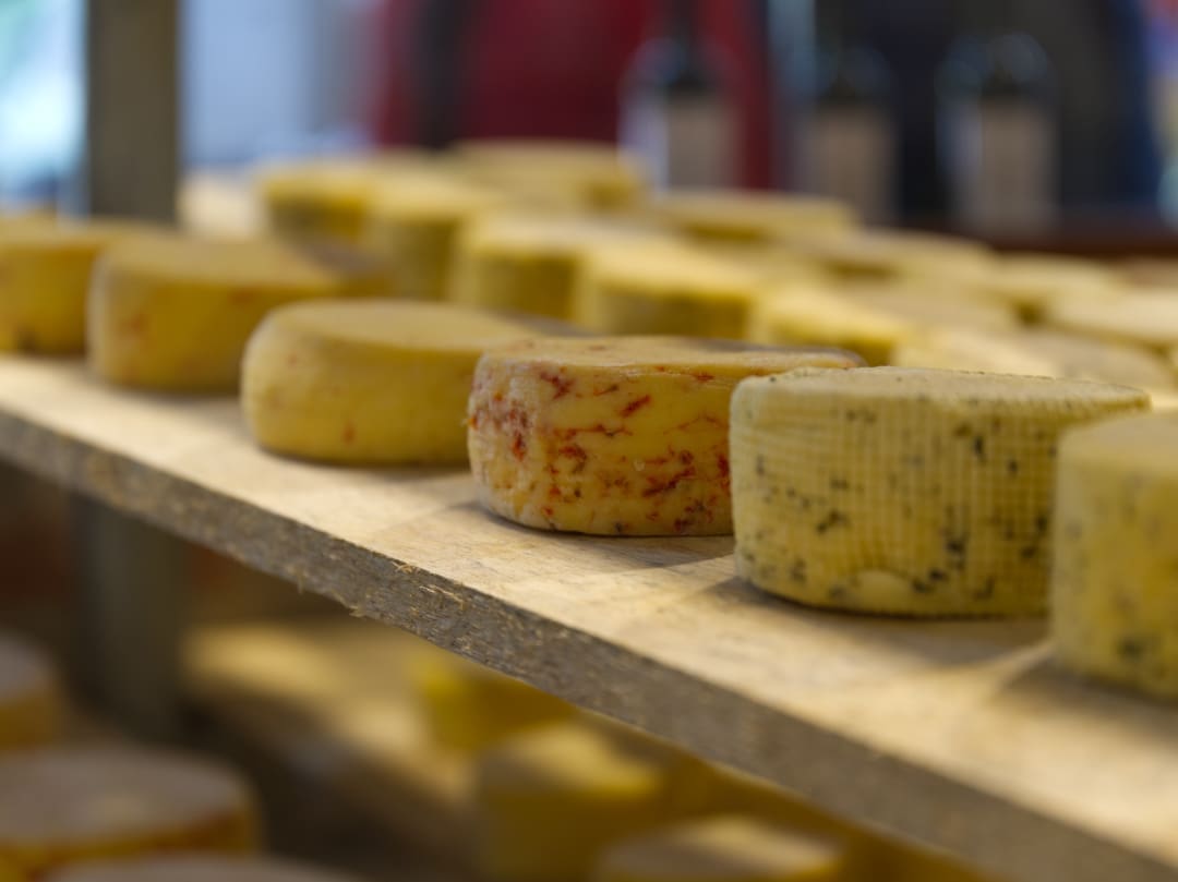 Artisanal cheeses made in Ilincho, Saraguro, Ecuador.